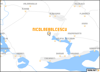 map of Nicolae Bălcescu