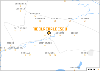 map of Nicolae Bălcescu