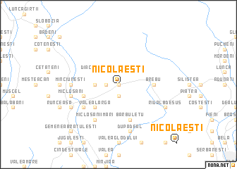 map of Nicolaeşti