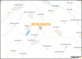 map of Nicolaevca