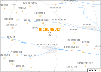 map of Nicolaevca