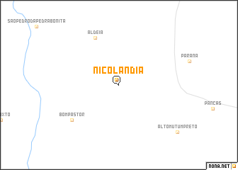 map of Nicolândia