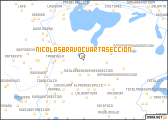 map of Nicolas Bravo Cuarta Sección