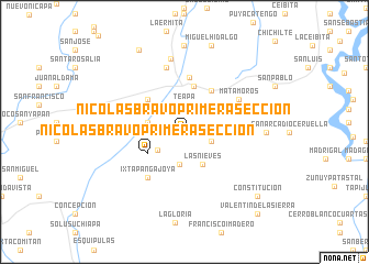 map of Nicolas Bravo Primera Sección