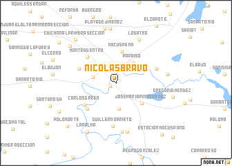 map of Nicolas Bravo