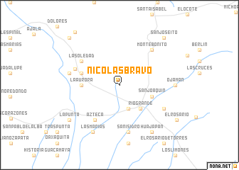 map of Nicolás Bravo