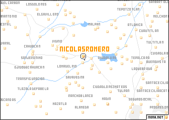 map of Nicolás Romero