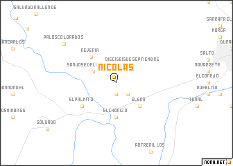 map of Nicolás