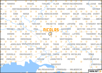 map of Nicolas