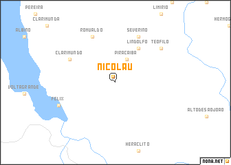 map of Nicolau