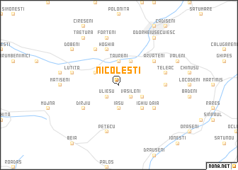 map of Nicoleşti