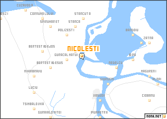 map of Nicoleşti