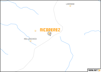 map of Nico Pérez