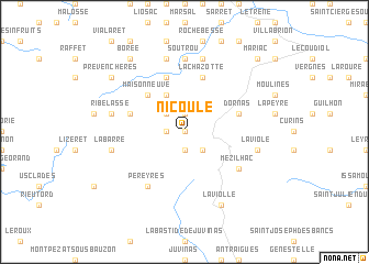 map of Nicoule