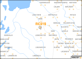 map of Nicoya