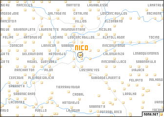 map of Nicó