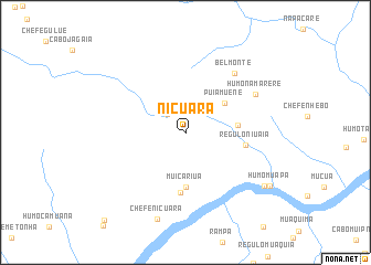 map of Nicuara