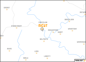 map of Nicut