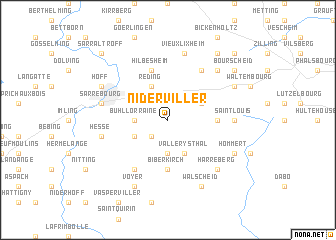 map of Niderviller