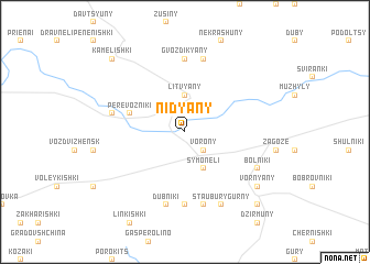 map of Nidyany