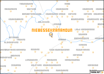 map of Niébessékranamoun