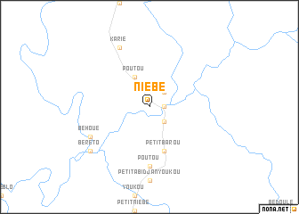 map of Niébé