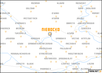 map of Niebocko