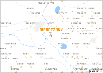 map of Nieboczowy