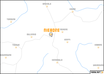 map of Niéboré