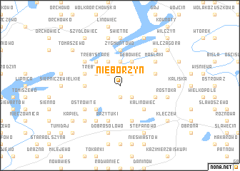 map of Nieborzyn