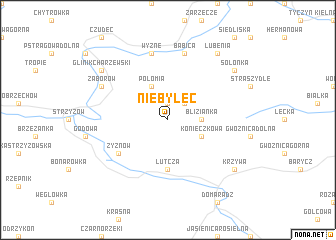 map of Niebylec