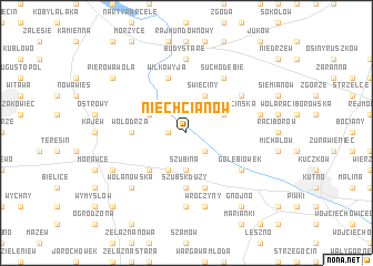 map of Niechcianów