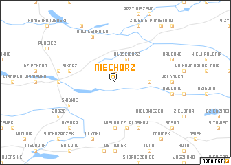 map of Niechorz