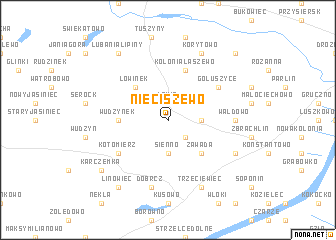 map of Nieciszewo