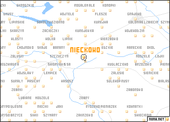 map of Nieckowo