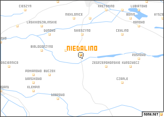 map of Niedalino