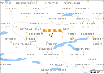 map of Niedamowo