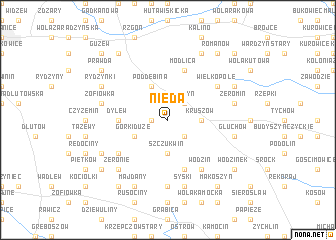 map of Nieda