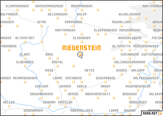 map of Niedenstein