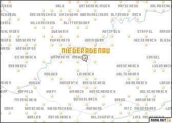 map of Niederadenau