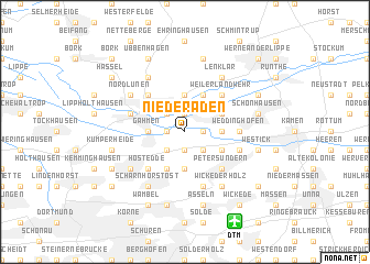 map of Niederaden