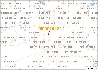 map of Niederahr