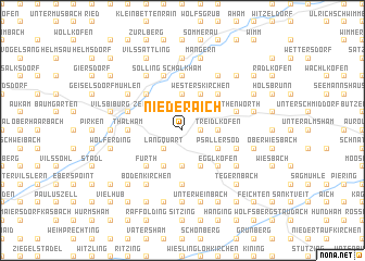 map of Niederaich