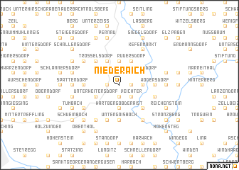 map of Niederaich