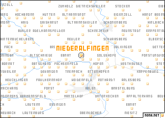 map of Niederalfingen