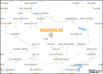 map of Niederalme