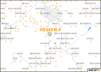 map of Niederalm