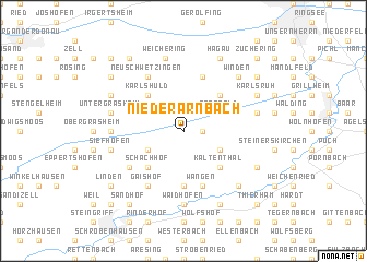 map of Niederarnbach