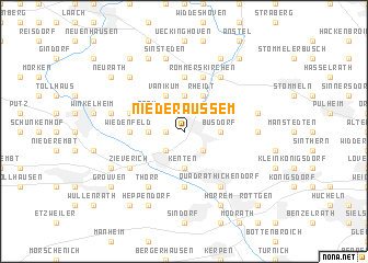 map of Niederaußem