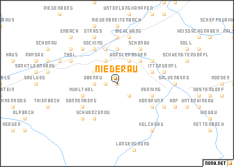 map of Niederau